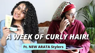 A week of curly hair | Arata Curly Hair Cream & Curly Hair Gel Review (Arata Advanced Curl Care)