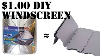 DIY Camping Hack: A $1 Wind Screen For Your Camp Stove