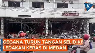 Ledakan di Medan Buat 5 Bangunan Rusak, Gegana Turun Tangan