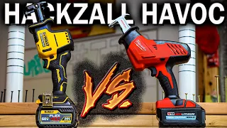 TOOL TEST RAW (DeWALT VS MILWAUKEE) Best Compact Reciprocating Saw