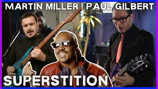 VIRTUOSO Session Stevie Wonder 'Superstition' | Martin Miller & Paul Gilbert | Musician Reaction