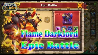 Castle Clash Flame Darklord in  Epic Battle