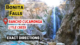 Hiking to Bonita Falls - Rancho Cucamonga - Exact Directions - 160ft. Waterfall, Lytle Creek