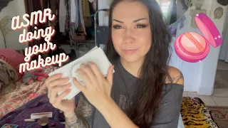 (Asmr) Doing your makeup Roleplay! Soft spoken, tapping, mouth sounds. Personal attention. Ft: blinc