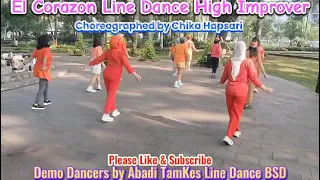 El Carazon / Line Dance / High Improver / Chika Hapsari / Demo Dancer Abadi TamKes Line Dance / 2024