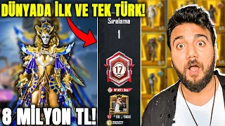 100.000.000 UC HARCAMIŞ! DÜNYADA İLK VE TEK RP 1.Sİ TÜRK! PUBG Mobile En Pahalı Hesap