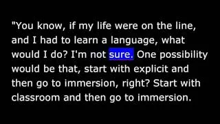 Learning a 2nd Language - Immersion vs Classroom - VOA Special English 2014