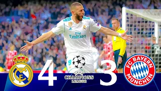 ملخص مباراة ريال مدريد وبايرن ميونخ 4_3🔥[ذهاب و إياب دوري ابطال اوروبا 2018] | جنون عصام الشوالي 🎤