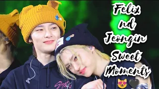 Straykids Felix nd Jeongin Sweet Moments Pt.2😻🖤