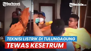 Teknisi Listrik di Tulungagung Tewas Kesetrum di Atas Plafon, Listrik Nyala saat menyambung Kabel