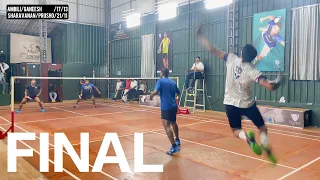 FINAL | SOUTH INDIAN OPEN BADMINTON TOURNAMENT | AMBILI/GANEESH V/S SHARAVANAN/PURUSHOTHAMAN