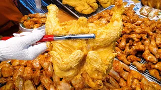 최고의 시장 통닭 몰아보기, 할머니 통닭, 대왕 통닭, 4000원 통닭, 옛날 통닭, The Best Fried chicken in Korea, Giant fried chicken