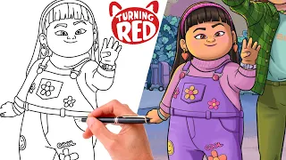 How To Draw ABBY PARK from TURNING RED | EASY DISNEY DRAWING