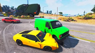 High Speed Traffic Crashes - BeamNG Drive #000003