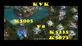 Part 2/2 KvK K5005 Diesel Trumpet Oli vs K5235 - K5073 - Took 3 kingdoms | King of Avalon