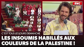 Arnaud Demanche : Les Insoumis habillés aux couleurs de la Palestine!