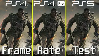 Call of Duty Vanguard ALL PlayStation Consoles Frame Rate Test / FidelityFX CAS On vs OFF