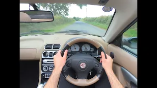 2000 MGF 1800 British Racing Green - POV Test Drive | Manual