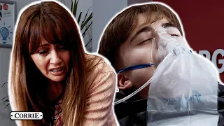 Liam Collapses After Taking Pills For His Panic Attacks | Coronation Street