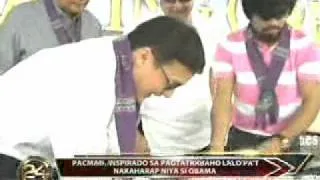 MANNY PACQUIAO Finally Cuts His 'Justin Bieber' Hairstyle - March 3, 2011