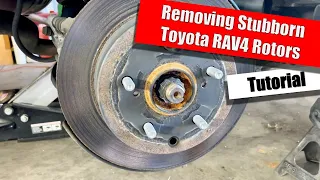 Removing Stubborn Rear Rotors from a Toyota RAV4