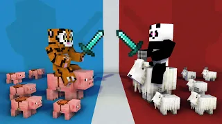 TOTI MOBII DIN MINECRAFT SE LUPTA PENTRU NOI IN ARENA!