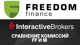 Сравнение комиссий брокера Interactive Brokers и Freedom Finance Акции США