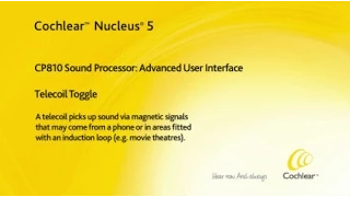 Using the telecoil - Advanced User Interface - Nucleus 5