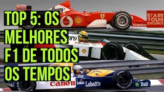 TOP 5: Os melhores carros de F1 de todos os tempos