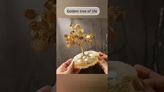 DIY Golden coin tree 🪙 💰 for good luck & Wealth #shorts #youtubeshorts #diy #craft  @Kalyaniscorner