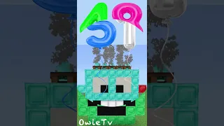 Skip Counting by 3s Numberblocks Minecraft #shorts