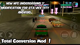 NFS Underground 2 Mod For GTA VC Android - Total Conversion - Download Link