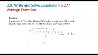 Writing and Solving Equations IIb