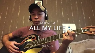 All my life by America rhythm acoustic backing track