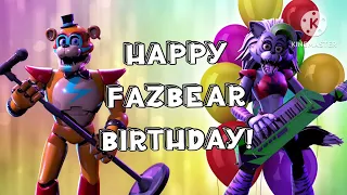 Glamrock Freddy and Roxanne Wolf sings Happy Fazbear Birthday. (FNAF: SB)