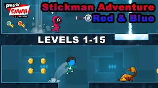 Stickman Adventure: Red & Blue - Levels 1-15
