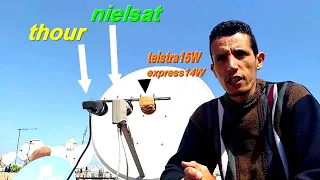 افضل تركيبة لاستقبال Nilesat وthour وtelstar15W وexpress14W على طبق واحد بسهولة