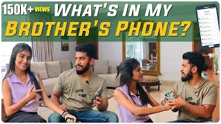 What's on My Brother's Phone? | Nikhil Nisha Vlogs