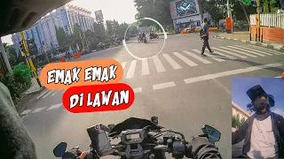 Kejadian unik di jalan raya #4 || Emak emak arogan !!! || Motovlogger malang #beatstreet