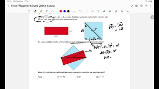 Üçgenler LGS Çıkmış Sorular