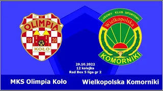 MKS Olimpia Koło - Wielkopolska Komorniki 4:2 | 12 kolejka RedBox 5 ligi |