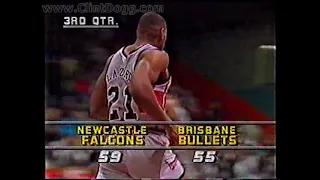 NBL 1990 - Newcastle Falcons vs. Brisbane Bullets (full game Broadcast)