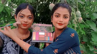 ASMR | Doing My Sister Makeup | Outdoor 🌱💄