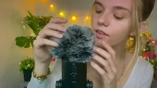 ASMR Fluffy Inaudible Whispers 🌙 (tingly mouth sounds)