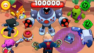 100,000 DAMAGE to the ROBOT BOSS 💥 The most powerful brawler