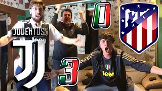 JUVENTUS 3-0 ATLETICO MADRID | LIVE REACTION *EPICA* TIFOSI JUVENTINI alla TRIPLETTA di RONALDO HD!!