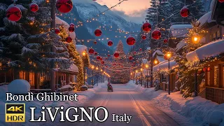LiViGNO 🇮🇹🎄The Most Beautiful Christmas village in Italy ( Bondì Ghibinet! ) ❄️4K 50p
