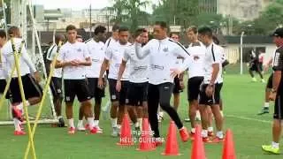 Santos faz último treino antes de enfrentar Palmeiras na Copa do Brasil