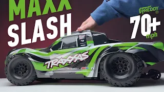 Crazy truck! It takes a leading position in my collection. MaxxSlash by Traxxas 70+ mph