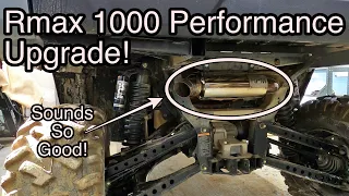 Rmax 1000 RPM Performance Muffler Install And Stock Muffler Comparison